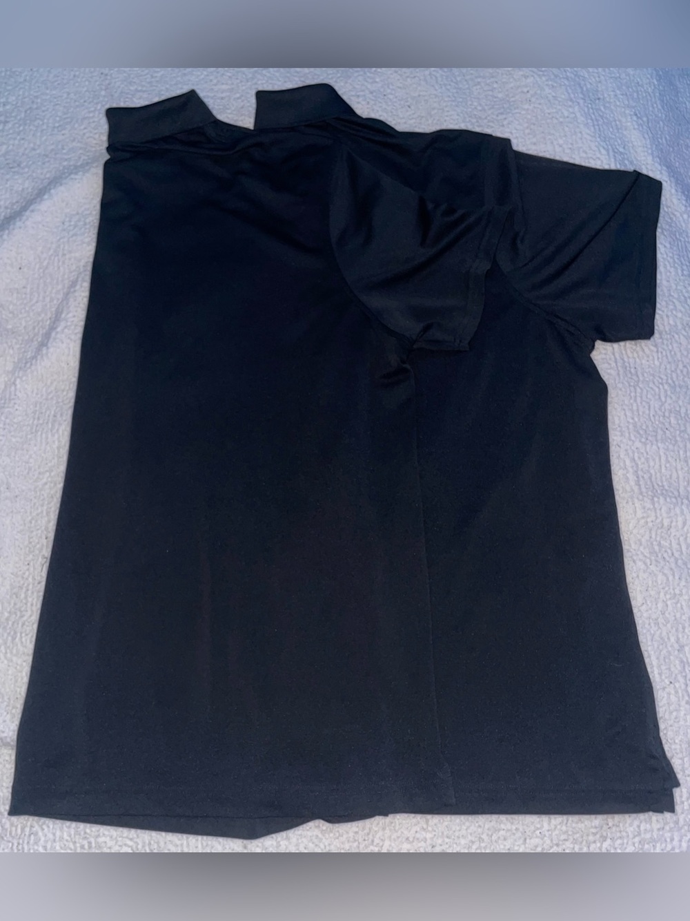 Lands’ End Men’s 3XL Black Polo Shirt 100% Polyester 2-Pack NWOT